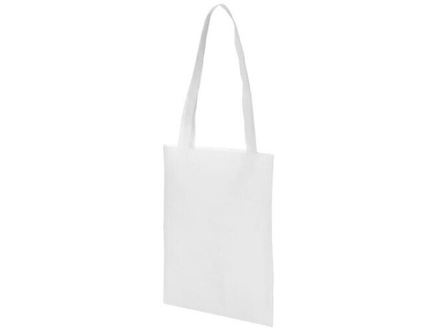 Bolsa de feria con asas largas blanca Bolsa de feria con asas largas blanca
