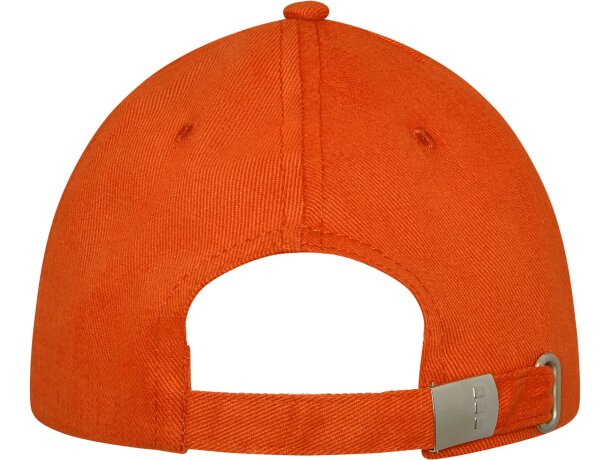 Gorra de 6 paneles Darton personalizadas con detalle de ribete elegante Naranja detalle 11