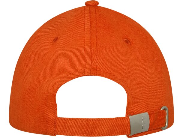 Gorra con ribete de 6 paneles Darton Naranja detalle 11