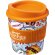 Brite-Americano® Vaso primo de 250 ml con agarradera Naranja