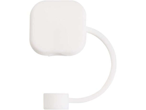 Funda de silicona Sip para pajita reutilizable sin BPA Blanco detalle 5