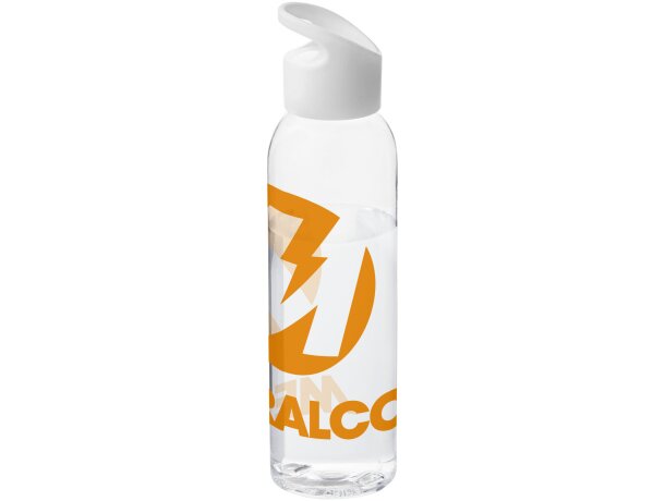 Botella de 650 ml con tapa de rosca personalizada personalizado blanco