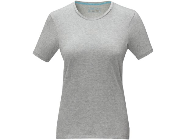 Camisetade manga corta orgánica para mujer Balfour Mezcla de grises detalle 35