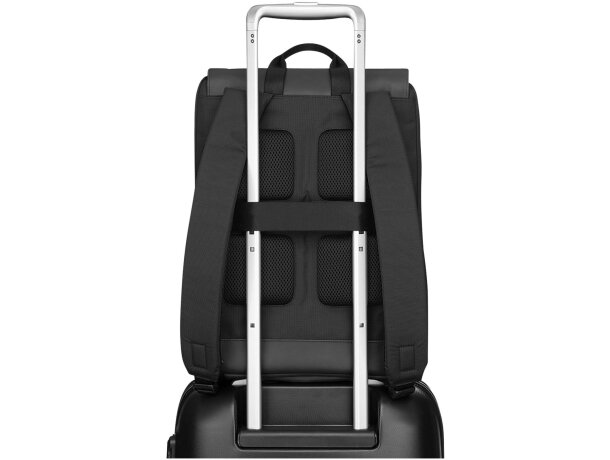 Mochila fina Moleskine Metro con compartimento para portátil Negro intenso detalle 3