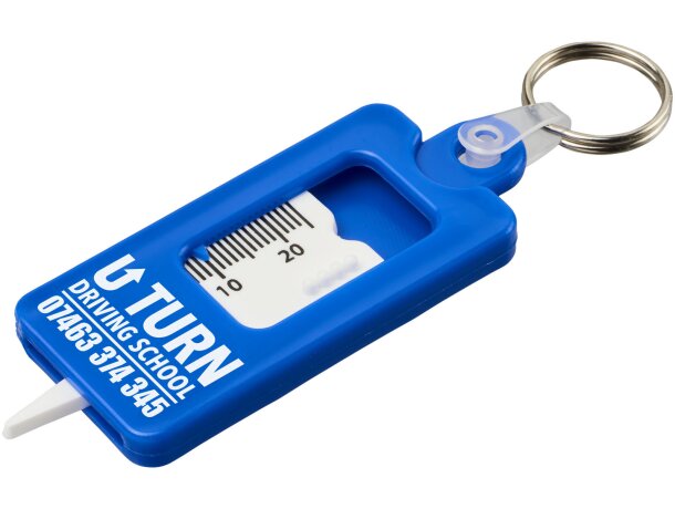 Llavero-comprobador del dibujo del neumático Kym Azul detalle 4