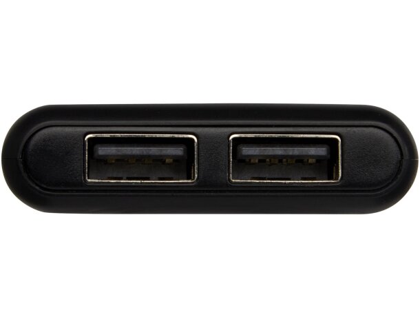 Batería externa 5000 mAh Odyssey con doble salida USB Negro intenso detalle 17