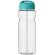 Bidón deportivo de 650 ml con tapa con boquilla H2O Active® Base Tritan™ Transparente claro/azul aqua detalle 9