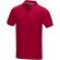 Polo orgánico GOTS de manga corta para hombre Graphite Rojo