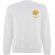 Sudadera cuello redondo algodón orgánico Batian unisex Roly Blanco detalle 1