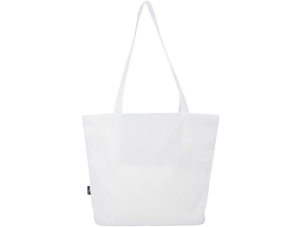 Bolsa tote con cremallera Panama de 20L certificada GRS Blanco detalle 12