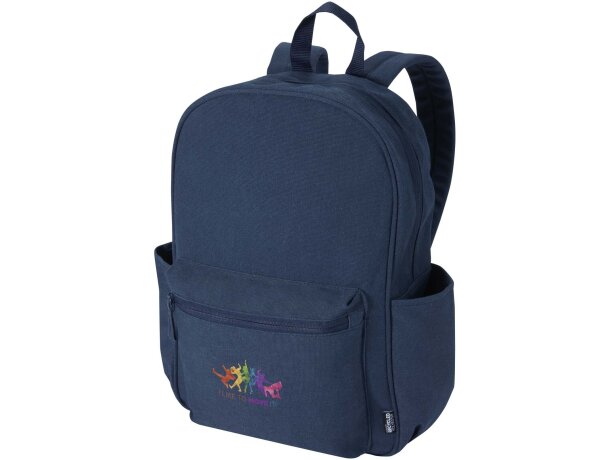 Mochila urbana Recanvas para portátil con materiales reciclados Azul marino detalle 6