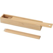 Set de 12 Lápices en madera personalizada blanco roto Set de 12 Lápices en madera personalizada blanco roto
