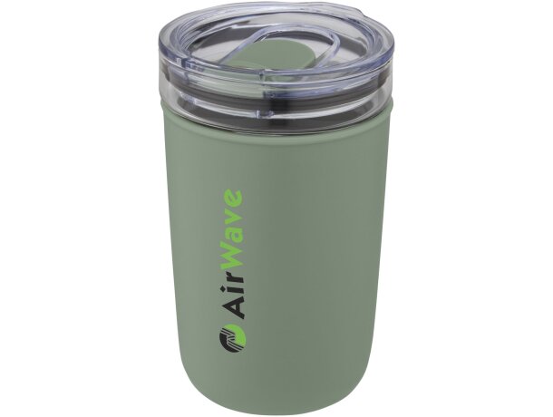 Vaso Bello vidrio borosilicato 420ml con carcasa reciclada Verde mezcla detalle 13