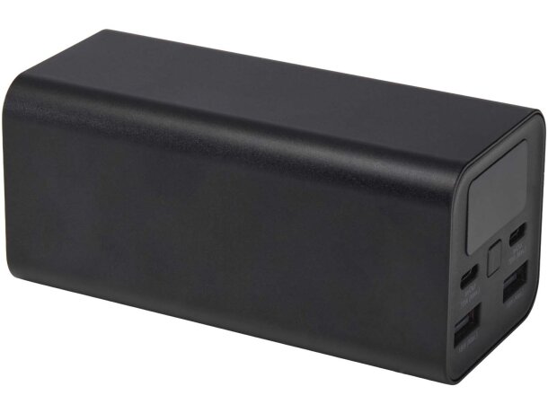 Batería externa aluminio reciclado Acamar 20000 mAh con USB-C Negro intenso detalle 5
