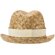 Sombrero de paja Pricus natural con banda personalizable Natural/natural detalle 22