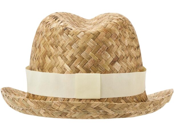 Sombrero de paja Pricus natural con banda personalizable Natural/natural detalle 22