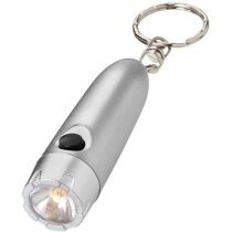 Llavero linterna luz blanca personalizado plata Llavero linterna luz blanca personalizado plata