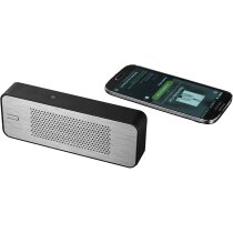 Altavoz con batería externa de 4400 mah y micrófono personalizada negro intenso Altavoz con batería externa de 4400 mah y micrófono personalizada negro intenso