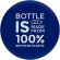 Bidón 750ml Eco Treble con tapa rosca plástico oceánico reciclado Azul/azul detalle 10