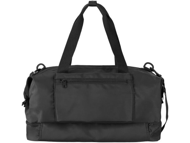 Bolsa de lona reciclada de viaje Trip Aware 42 litros Negro intenso detalle 2