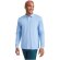 Polo manga larga hombre Estrella Roly 100% algodón piqué Azul real detalle 15