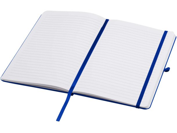 Libreta A5 Teak con tapa dura de tacto suave reciclado Azul real detalle 29