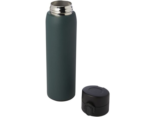 Termo Sika 450ml con aislamiento térmico de acero reciclado Verde bosque detalle 21