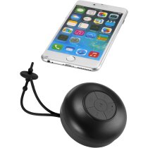 Altavoz impermeable con ventosa y gancho personalizado negro intenso Altavoz impermeable con ventosa y gancho personalizado negro intenso