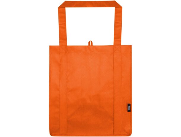 Bolsa tote non woven RPET Liberty con certificado GRS Naranja detalle 18