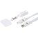 Lanyard de plástico reciclado para smartphone Franz Blanco detalle 10