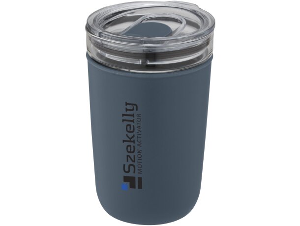 Vaso Bello vidrio borosilicato 420ml con carcasa reciclada Azul hielo detalle 7