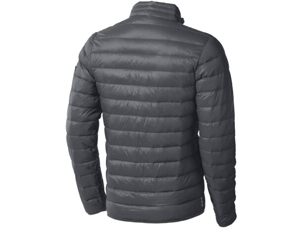 Chaqueta ligera plumón natural hombre Scotia Gris acero detalle 24