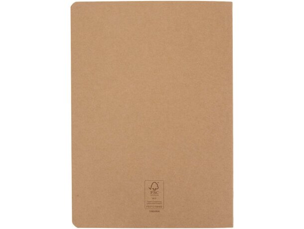 Libreta kraft A5 agenda Slyk papel certificado FSC Natural detalle 3