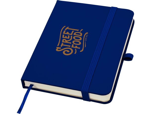Libreta tapa dura A6 Spectrum Plus con papel FSC certificado Azul marino detalle 7