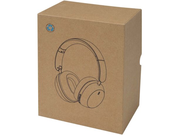 Auriculares ANC y ENC plegables plástico reciclado Hoggar Negro intenso detalle 3