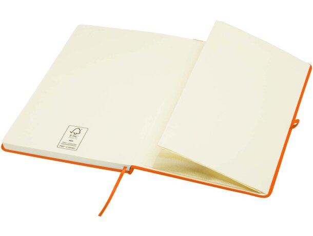Libreta tapa dura A5 Spectrum Plus con papel certificado FSC Naranja detalle 51