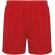 Pantalón corto deportivo infantil Player Roly poliéster Rojo