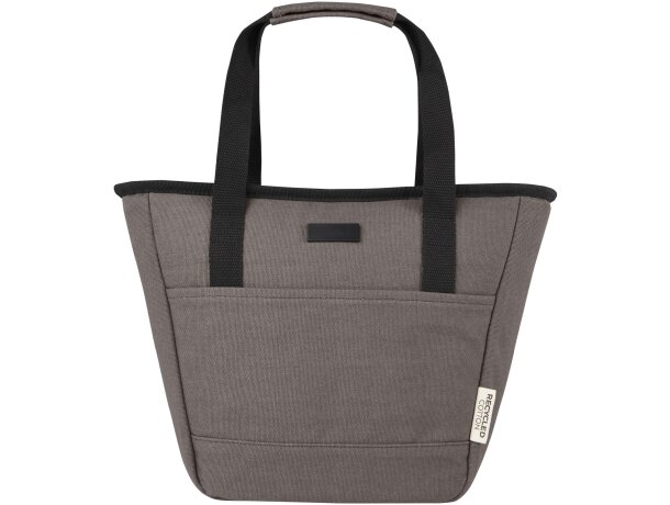 Bolsa térmica Joey 6L algodón reciclado certificado GRS Gris detalle 19