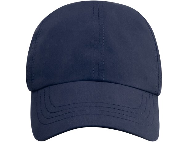 Gorra reciclada de 6 paneles Cool Fit GRS Mica Azul marino detalle 14