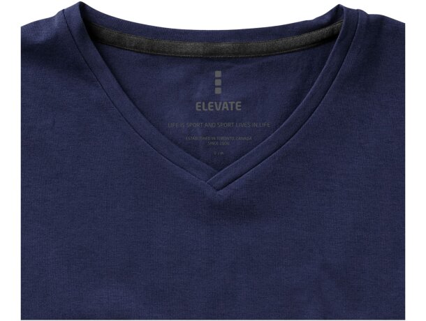 Camiseta de mujer Kawartha de alta calidad 200 gr Azul marino detalle 21