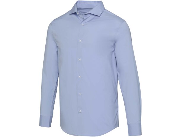 Camisa Carnelian popelina algodón BCI elástico hombre Azul marino detalle 12