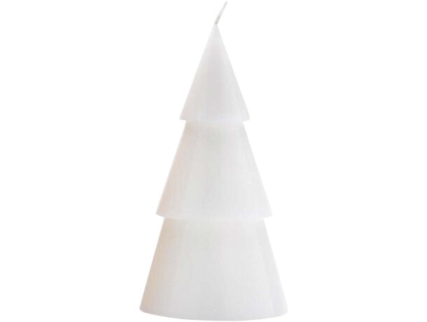 Vela árbol Navidad Originalhome cera palmiste certificada Blanco detalle 5