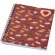 Cuaderno espiral A6 Desk-Mate reciclado 50 hojas personalizable Rojo