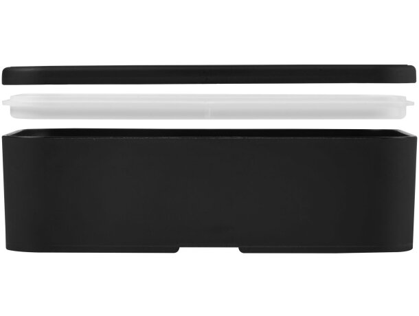 Fiambrera MIYO 700ml con banda PET reciclado Negro intenso/negro intenso detalle 10