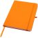 Libreta A5 Teak con tapa dura de tacto suave reciclado Naranja