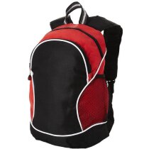 Mochila bicolor con ribetes blancos negro intenso Mochila bicolor con ribetes blancos negro intenso