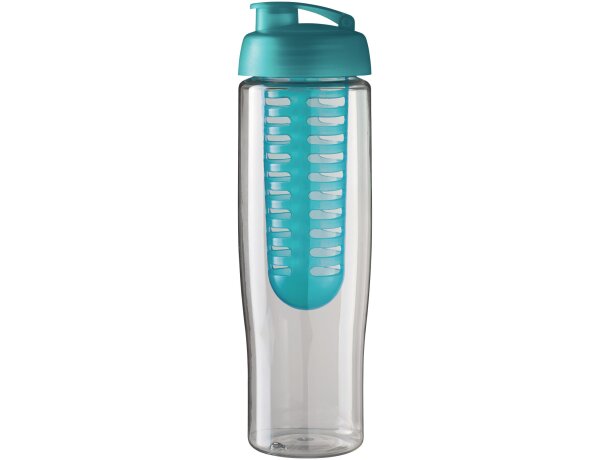 H2O Active® Tempo Bidón deportivo e infusor con Tapa Flip de 700 ml Transparente/azul aqua detalle 17