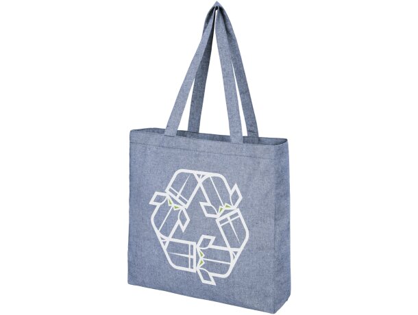 Bolsa Tote de algodón reciclado de 210 g/m² con refuerzos Pheebs personalizada