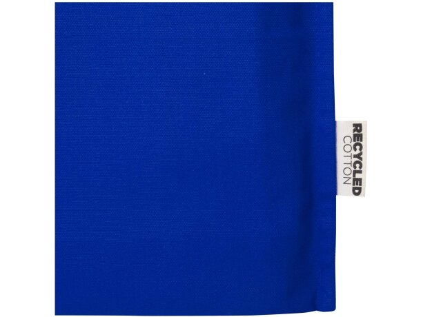 Bolsa tote algodón reciclado GRS con refuerzos Florida 14L Azul real detalle 29