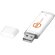 Memoria USB 4 GB Flat de plástico con diseño minimalista Blanco detalle 5